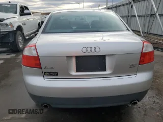 2002 Audi A4 3.0L with VIN WAULT68E72A183852, listed as a Copart auction lot 86543184 with 121,507 mi miles and Salvage Title. Bid and sale history available at carsss.com. Image 6.