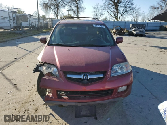 2006 Acura MDX Touring w/Navi with VIN 2HNYD18886H524583, listed as a Copart auction lot 88972425 with 193,778 mi miles and Salvage Title. Bid and sale history available at carsss.com. Image 5.