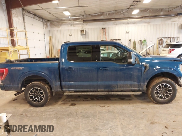 2023 Ford F-150 XL with VIN 1FTFW1E57PKE79681, listed as a IAAI auction lot 41667502 with 17,198 mi miles. Bid and sale history available at carsss.com. Image 13.