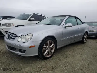 2008 Mercedes-Benz CLK-Class 3.5L with VIN WDBTK56FX8F242463, listed as a Copart auction lot 74812154 with 0 mi miles and Salvage Title. Bid and sale history available at carsss.com. Image 1.