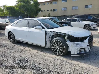 2021 Audi A8 with VIN WAU8DAF81MN030527, listed as a Copart auction lot 50038014 with 36,528 mi miles. Bid and sale history available at carsss.com. Image 4.