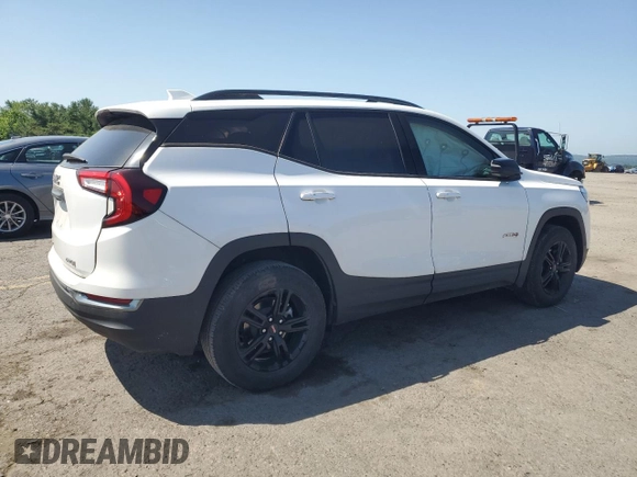 2023 GMC Terrain AT4 z VIN 3GKALYEG4PL127707, wystawiony jako Copart lot #61876075 z przebiegiem 24 631 mil mil oraz Szkoda całkowita • Salvage title. Historia ofert i sprzedaży dostępna na DreamBid. Obrazek 3.