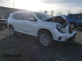 2024 GMC Acadia AWD Denali z VIN 1GKENRKS0RJ153029, wystawiony jako Copart lot #89339595 z przebiegiem 5 266 mil mil oraz Szkoda całkowita • Salvage title. Historia ofert i sprzedaży dostępna na DreamBid. Obrazek 4.