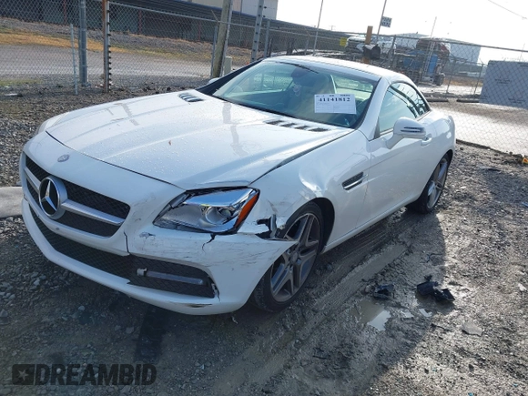 2014 Mercedes-Benz SLK 250 with VIN WDDPK4HA2EF085432, listed as a IAAI auction lot 41141812 with 65,718 mi miles and . Bid and sale history available at DreamBid. Image 2.
