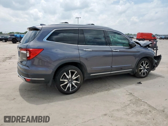 2021 Honda Pilot Elite with VIN 5FNYF6H09MB051707, listed as a Copart auction lot 59348355 with 100,000 mi miles and Salvage title. Bid and sale history available at DreamBid. Image 3.