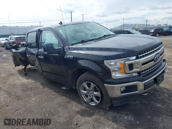 2018 Ford F-150 XL with VIN 1FTEW1EP9JFB66645, listed as a IAAI auction lot 42004271 with 65,235 mi miles. Bid and sale history available at carsss.com. Image 1.
