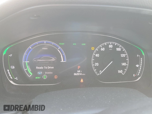 2019 Honda Accord EX with VIN 1HGCV3F46KA008919, listed as a Copart auction lot 47010785 with 62,014 mi miles and Salvage title. Bid and sale history available at DreamBid. Image 9.