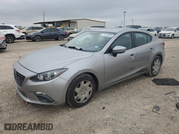 2015 Mazda 3 i Sport with VIN 3MZBM1U72FM171426, listed as a Copart auction lot 51470595 with 164,296 mi miles and Salvage Title. Bid and sale history available at carsss.com. Image 1.