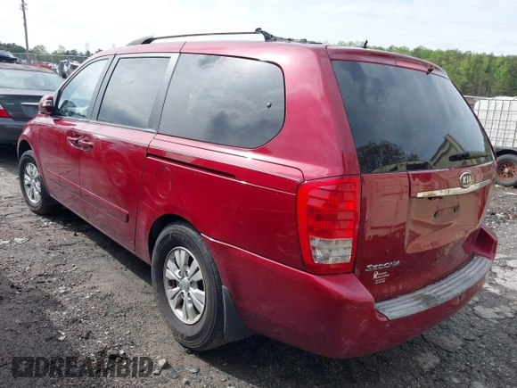2011 Kia Sedona LX with VIN KNDMG4C71B6381354, listed as a IAAI auction lot 41929496 with 189,458 mi miles. Bid and sale history available at carsss.com. Image 3.