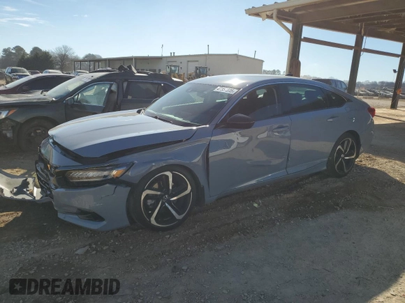 2022 Honda Accord Sedan Sport SE with VIN 1HGCV1F49NA028073, listed as a Copart auction lot 47357335 with 0 mi miles and Salvage Title. Bid and sale history available at carsss.com. Image 1.