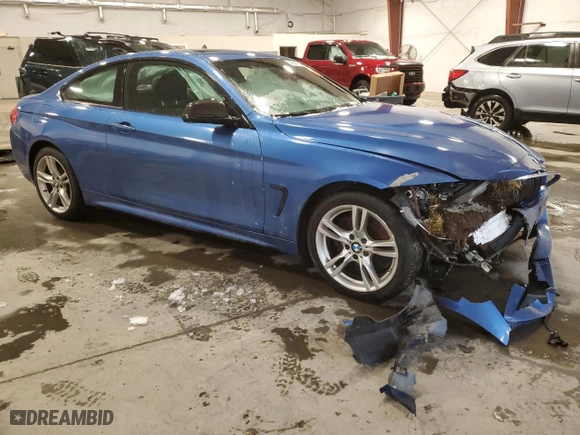 2015 BMW 4 Series 428i xDrive with VIN WBA3N5C54FK197767, listed as a Copart auction lot 44041735 with 100,132 mi miles and Salvage Title. Bid and sale history available at carsss.com. Image 4.