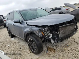 2023 Kia Telluride SX Prestige X-Pro with VIN 5XYP5DGCXPG358461, listed as a Copart auction lot 50064545 with 25,516 mi miles and Salvage title. Bid and sale history available at DreamBid. Image 4.