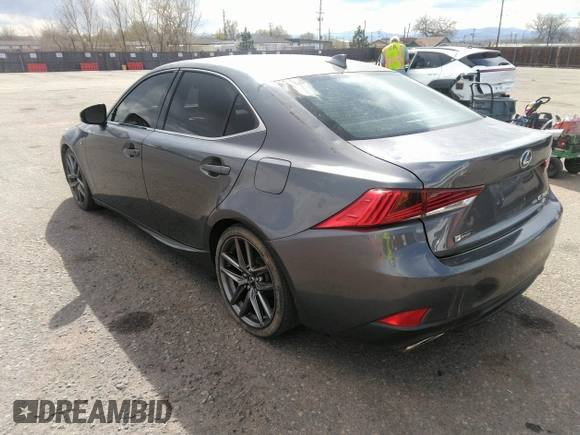2017 Lexus IS with VIN JTHCM1D24H5019828, listed as a IAAI auction lot 41915496 with 63,948 mi miles. Bid and sale history available at carsss.com. Image 3.