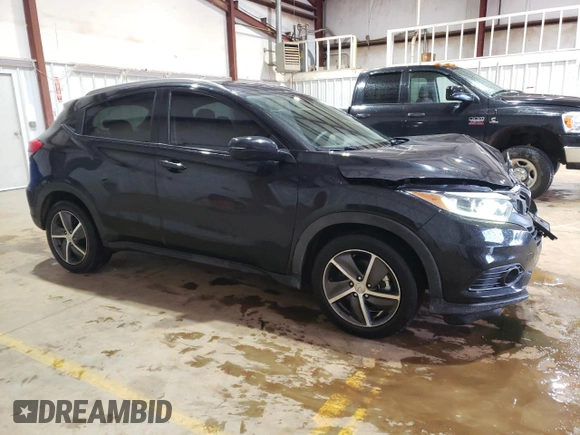 2022 Honda HR-V EX with VIN 3CZRU6H55NM710041, listed as a Copart auction lot 44987655 with 51,222 mi miles and Salvage Title. Bid and sale history available at carsss.com. Image 4.