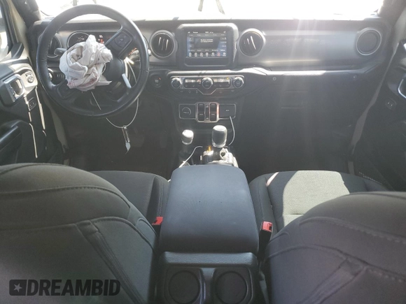 2020 Jeep Gladiator Sport S with VIN 1C6HJTAG5LL161239, listed as a Copart auction lot 60348605 with 35,333 mi miles and Salvage title. Bid and sale history available at DreamBid. Image 8.