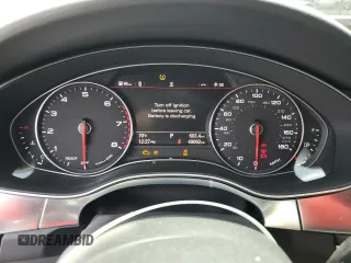 2018 Audi A7 Premium Plus with VIN WAUW3AFC8JN077743, listed as a Copart auction lot 58638925 with 49,062 mi miles and Salvage title. Bid and sale history available at DreamBid. Image 9.