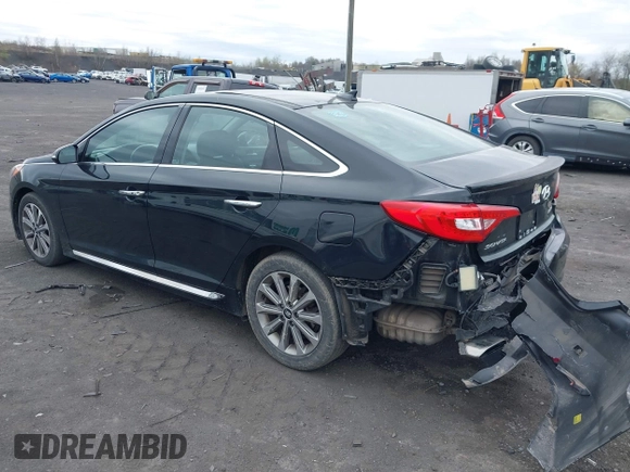 2016 Hyundai Sonata Sport with VIN 5NPE34AF6GH346509, listed as a IAAI auction lot 42082345 with 93,822 mi miles and . Bid and sale history available at DreamBid. Image 3.