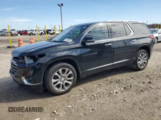 2018 Chevrolet Traverse Premier with VIN 1GNERKKW9JJ172720, listed as a Copart auction lot 49120525 with 166,186 mi miles and Salvage Title. Bid and sale history available at carsss.com. Image 1.