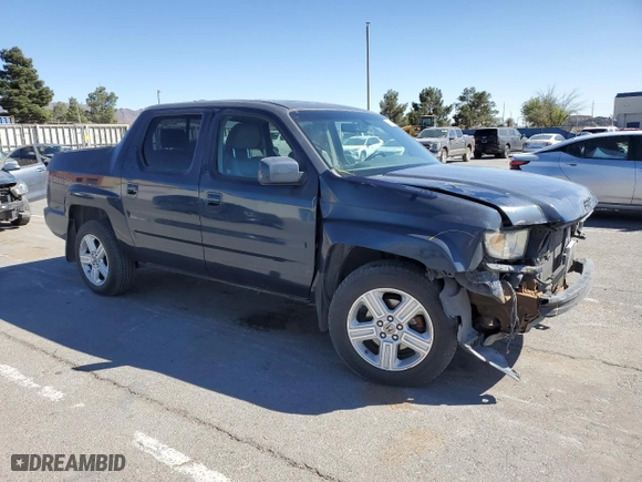 2010 Honda Ridgeline RTL with VIN 5FPYK1F54AB002253, listed as a Copart auction lot 49992265 with 192,841 mi miles and Salvage Title. Bid and sale history available at carsss.com. Image 4.