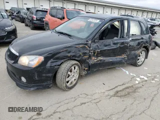 2006 Kia Spectra with VIN KNAFE161165227062, listed as a Copart auction lot 42347325 with 104,368 mi miles and Salvage Title. Bid and sale history available at carsss.com. Image 1.
