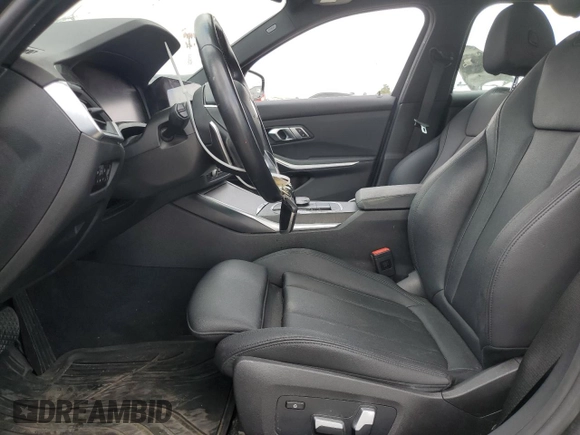 2021 BMW 3 Series 330e with VIN 3MW5P7J07M8B90476, listed as a Copart auction lot 50614505 with 55,518 mi miles and Salvage Title. Bid and sale history available at carsss.com. Image 7.