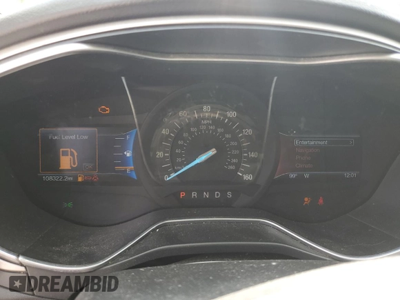 2016 Ford Fusion SE with VIN 3FA6P0HDXGR376184, listed as a Copart auction lot 62997285 with 108,322 mi miles and Clean title. Bid and sale history available at DreamBid. Image 9.