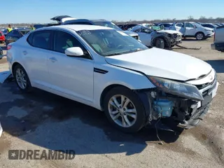 2013 Kia Optima LX with VIN 5XXGM4A72DG234036, listed as a IAAI auction lot 41689537 with 157,224 mi miles. Bid and sale history available at carsss.com. Image 1.