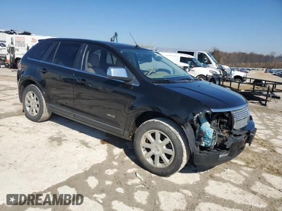 2007 Lincoln MKX with VIN 2LMDU68C37BJ15708, listed as a Copart auction lot 46414305 with 187,216 mi miles and Salvage Title. Bid and sale history available at carsss.com. Image 4.