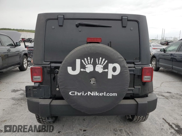 2018 Jeep Wrangler JK Unlimited Sport S with VIN 1C4BJWDG2JL887195, listed as a Copart auction lot 50319824 with 70,177 mi miles and Salvage Title. Bid and sale history available at carsss.com. Image 6.