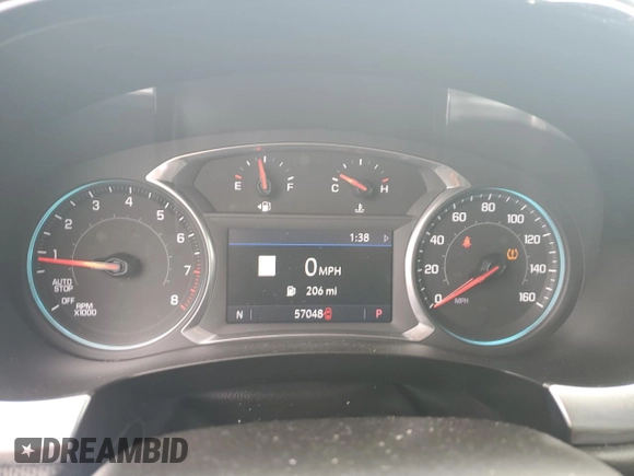 2020 Chevrolet Traverse Premier with VIN 1GNEVKKW8LJ305255, listed as a Copart auction lot 58295525 with 57,048 mi miles and Salvage title. Bid and sale history available at DreamBid. Image 9.