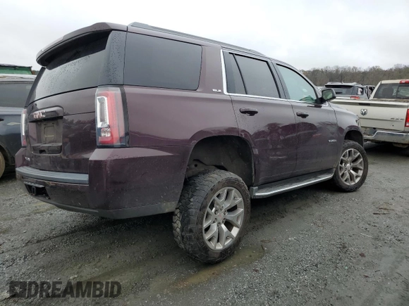 2017 GMC Yukon SLE with VIN 1GKS2AKC8HR353081, listed as a Copart auction lot 81058634 with 126,867 mi miles and Salvage Title. Bid and sale history available at carsss.com. Image 3.