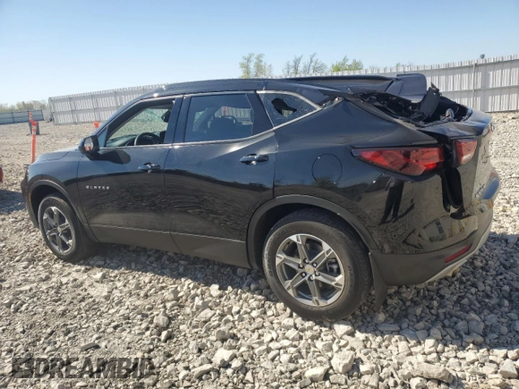 2023 Chevrolet Blazer LT z VIN 3GNKBHR44PS176048, wystawiony jako Copart lot #56569765 z przebiegiem 25 619 mil mil oraz Nie do naprawy • Non repairable. Historia ofert i sprzedaży dostępna na DreamBid. Obrazek 2.