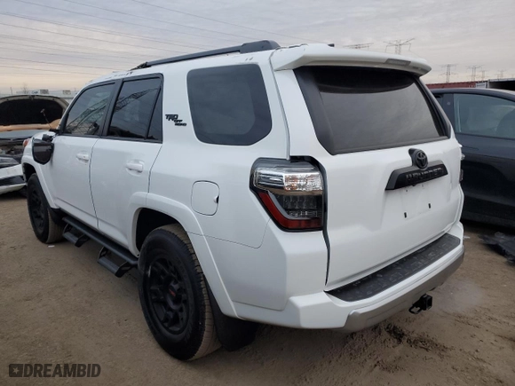 2024 Toyota 4Runner TRD Off Road with VIN JTERU5JR7R6270449, listed as a Copart auction lot 44336755 with 12,599 mi miles and Salvage Title. Bid and sale history available at carsss.com. Image 2.