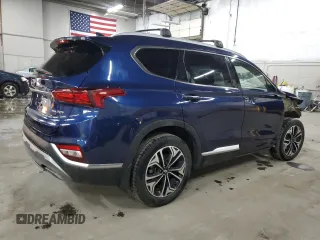 2020 Hyundai Santa Fe SEL with VIN 5NMS3CAA8LH279470, listed as a Copart auction lot 44563235 with 38,159 mi miles and Salvage Title. Bid and sale history available at carsss.com. Image 3.