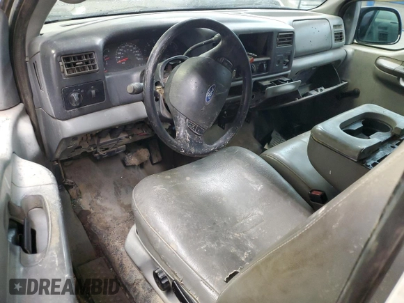 2003 Ford F-250 with VIN 3FTNX21L43MB35635, listed as a Copart auction lot 86396734 with Not provided miles and Salvage title. Bid and sale history available at DreamBid. Image 8.