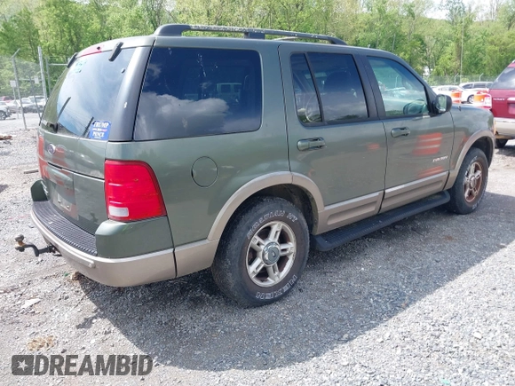 2002 Ford Explorer Eddie Bauer z VIN 1FMDU74E32ZB28117, wystawiony jako IAAI lot #42095761 z przebiegiem 125 946 mil mil oraz . Historia ofert i sprzedaży dostępna na DreamBid. Obrazek 4.