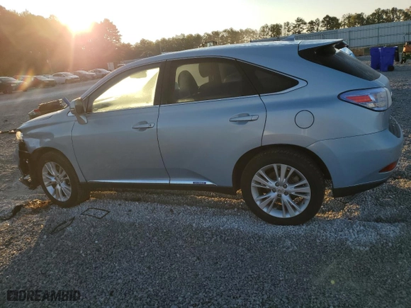 2011 Lexus RX 450h with VIN JTJZB1BA4B2405599, listed as a Copart auction lot 74988634 with 176,133 mi miles and Salvage Title. Bid and sale history available at carsss.com. Image 2.