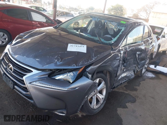 2017 Lexus NX with VIN JTJYARBZ5H2078044, listed as a IAAI auction lot 41743451 with 137,969 mi miles. Bid and sale history available at carsss.com. Image 22.
