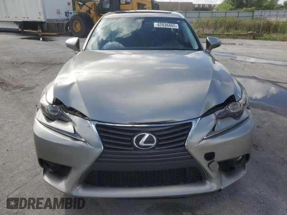 2016 Lexus IS 200t with VIN JTHBA1D28G5026283, listed as a Copart auction lot 62036865 with 69,638 mi miles and Salvage title. Bid and sale history available at DreamBid. Image 5.