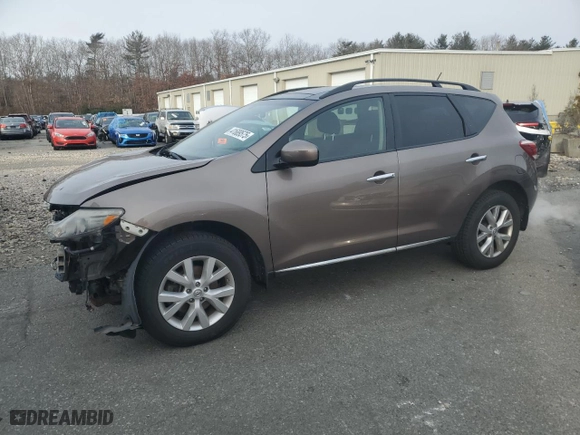 2012 Nissan Murano LE with VIN JN8AZ1MW5CW220240, listed as a Copart auction lot 41689575 with 56,270 mi miles and Salvage Title. Bid and sale history available at carsss.com. Image 1.