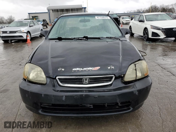 1998 Honda Civic LX with VIN 1HGEJ6579WL053784, listed as a Copart auction lot 47759575 with 298,142 mi miles and Salvage Title. Bid and sale history available at DreamBid. Image 5.