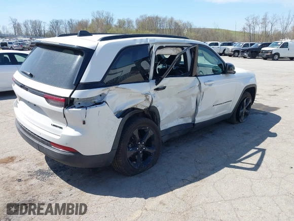 2024 Jeep Grand Cherokee Limited with VIN 1C4RJHBG5R8600766, listed as a IAAI auction lot 42110938 with 13,188 mi miles and . Bid and sale history available at DreamBid. Image 4.