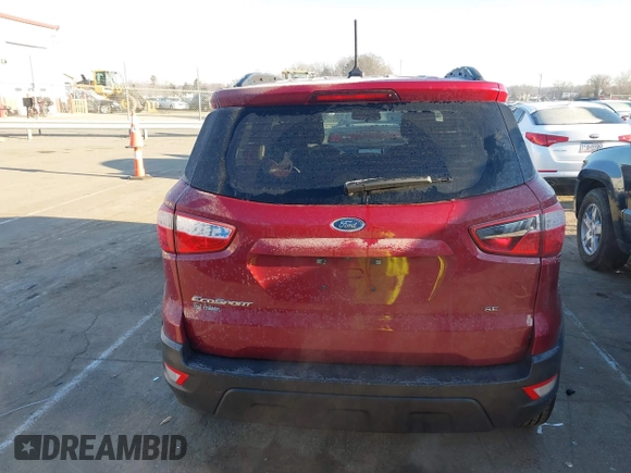 2021 Ford EcoSport SE with VIN MAJ3S2GE4MC439796, listed as a IAAI auction lot 41238032 with 59,028 mi miles and . Bid and sale history available at DreamBid. Image 16.