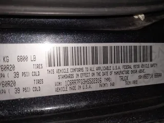 2017 Ram 1500 Express with VIN 1C6RR7FG3HS522316, listed as a IAAI auction lot 41287252 with 150,138 mi miles and . Bid and sale history available at carsss.com. Image 9.