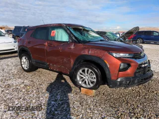 2021 Chevrolet TrailBlazer LS with VIN KL79MNSL7MB030295, listed as a Copart auction lot 44916375 with 0 mi miles and Salvage Title. Bid and sale history available at carsss.com. Image 4.