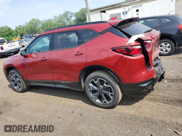 2022 Chevrolet Blazer RS with VIN 3GNKBKRS9NS116551, listed as a Copart auction lot 60444725 with 61,186 mi miles and Salvage title. Bid and sale history available at DreamBid. Image 2.