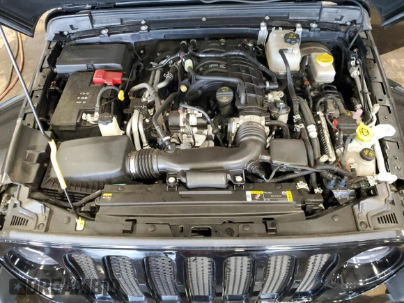 2023 Jeep Wrangler Sahara with VIN 1C4HJXEG3PW595576, listed as a Copart auction lot 64681745 with 32,843 mi miles and Salvage title. Bid and sale history available at DreamBid. Image 11.