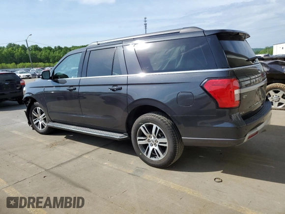 2023 Ford Expedition Max XLT with VIN 1FMJK1H87PEA09480, listed as a Copart auction lot 52716884 with 21,329 mi miles and Salvage title. Bid and sale history available at DreamBid. Image 2.