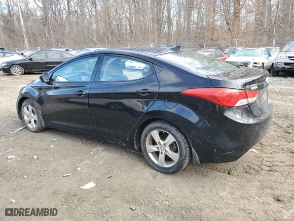 2013 Hyundai Elantra GLS PZEV with VIN KMHDH4AE4DU722190, listed as a Copart auction lot 46838475 with 234,391 mi miles and Salvage Title. Bid and sale history available at carsss.com. Image 2.