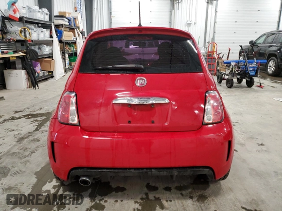 2013 FIAT 500 Turbo with VIN 3C3CFFHH3DT590801, listed as a Copart auction lot 52775845 with 119,252 mi miles and Salvage Title. Bid and sale history available at carsss.com. Image 6.
